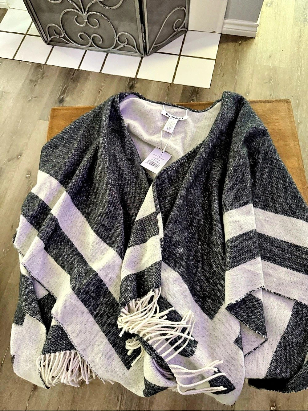 Walter Baker Veruschka Poncho Black & White NWT